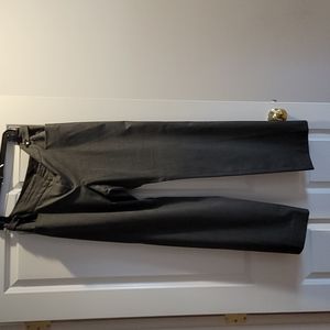 Black printed work pant